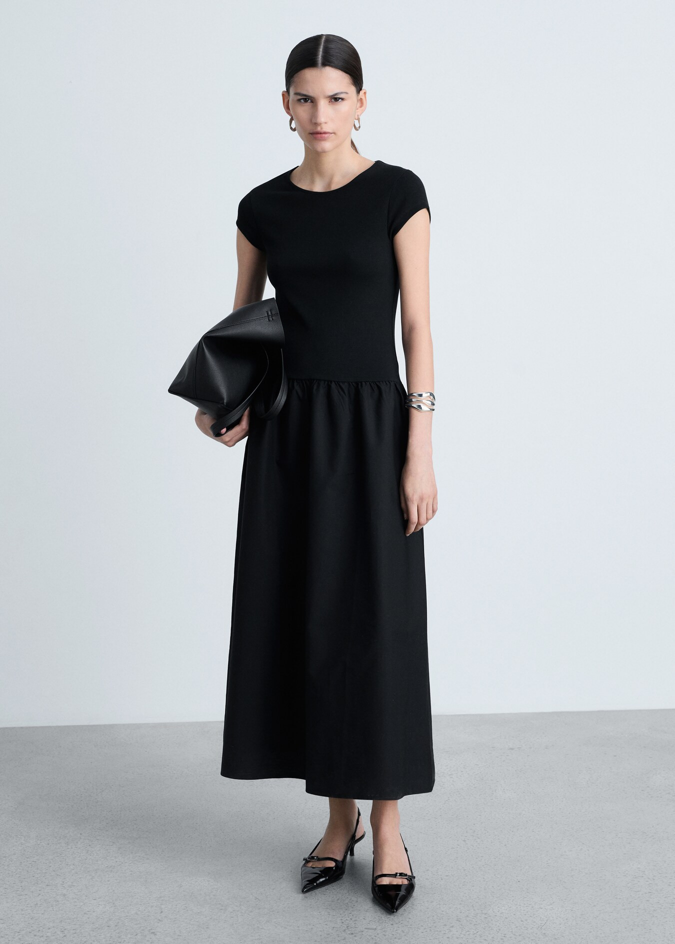 Flared dress with ruffled hem | MANGO (US)