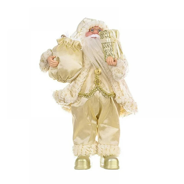 12" Inch Santa Claus Figurines Decoration, Standing Santa Claus Doll Table Top Christmas Ornament... | Walmart (US)