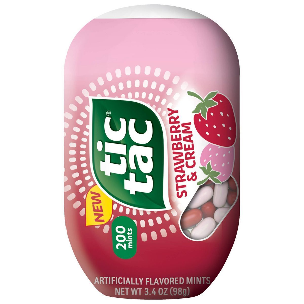 Tic Tac Strawberry & Cream 200ct Bottle Pack - 3.4oz | Target