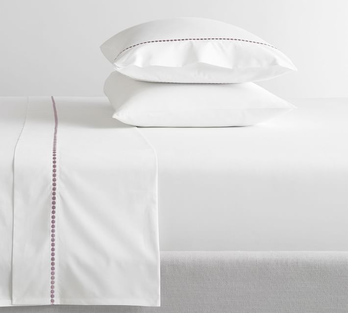 Pearl Organic Percale Sheet Set | Pottery Barn (US)