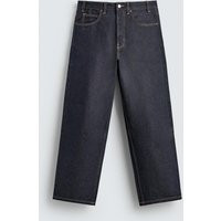 Zara - Baggy Fit Jeans With Topstitching - Indigo - 29 (Us 29) - Man | Zara US