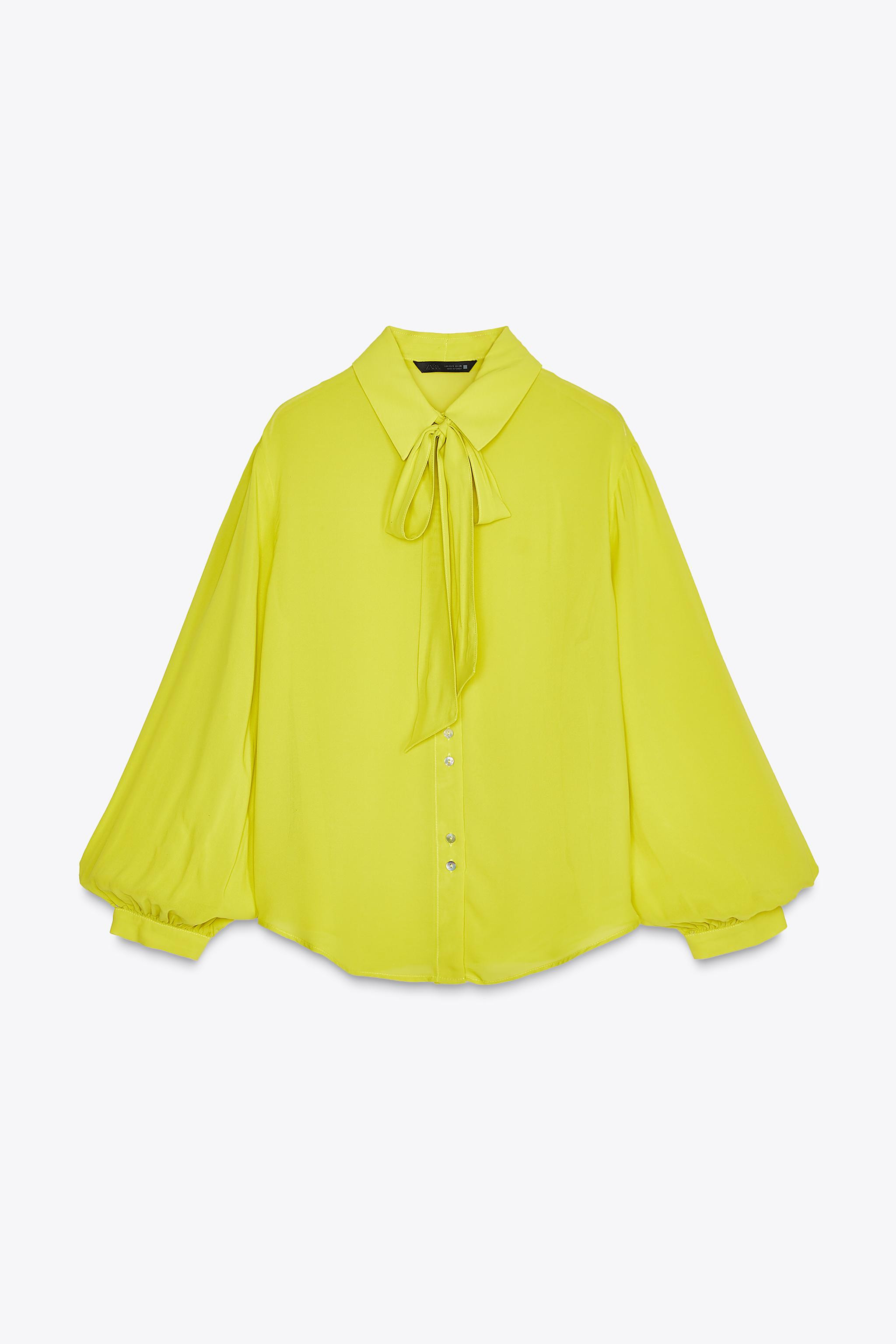 FLOWY BOW SHIRT | Zara US