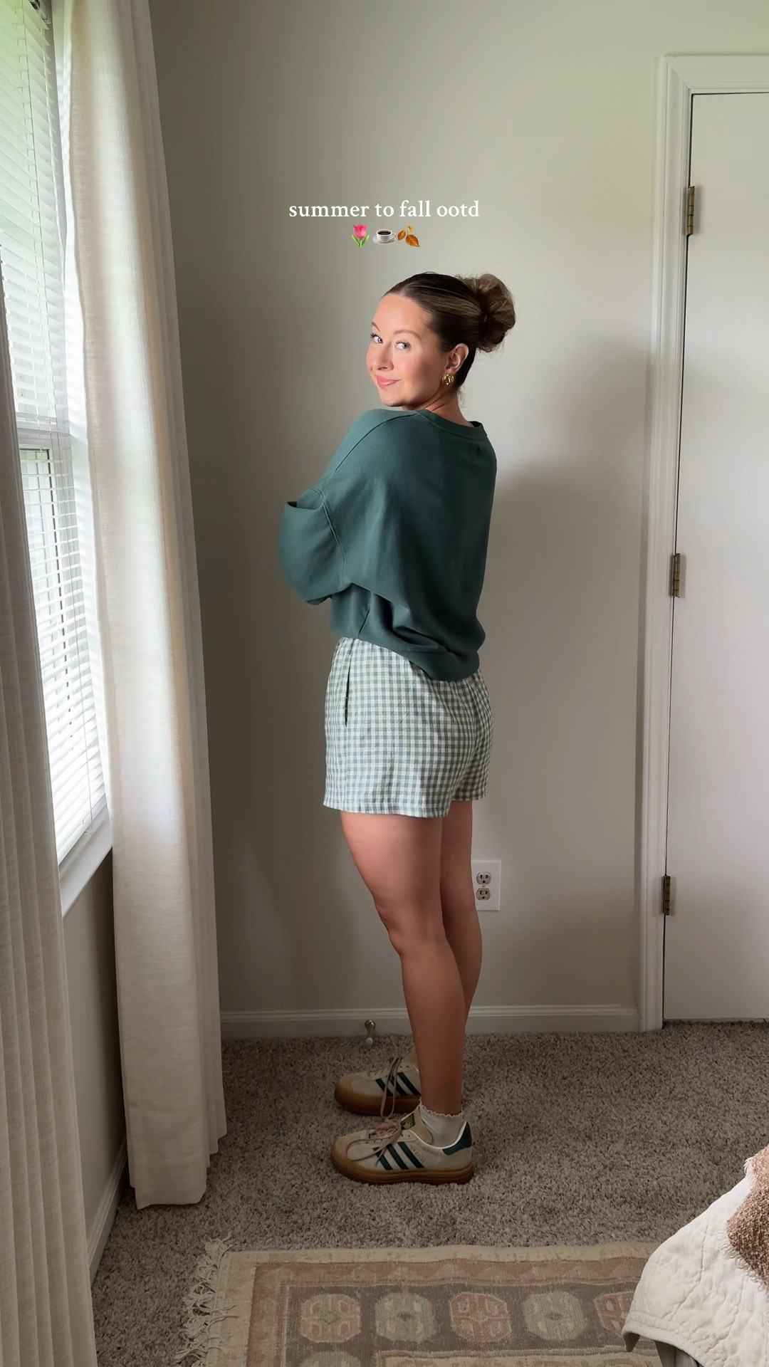 Sweatshirt is thrifted Gap! Wearing a M in shorts for a more oversized fit! 

#LTKStyleTip #LTKFindsUnder50