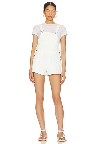 Meghan Distressed Short Overalls | Superdown