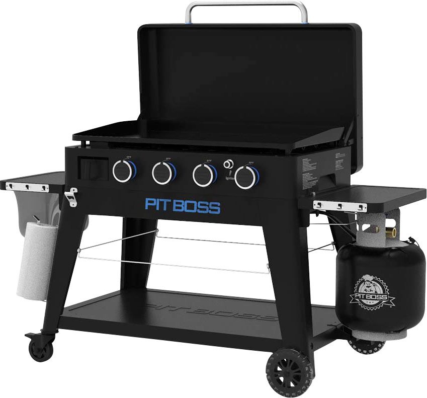 Pit Boss Ultimate Outdoor Gas 4-Burner Griddle Black 10782 - Best Buy | Best Buy U.S.