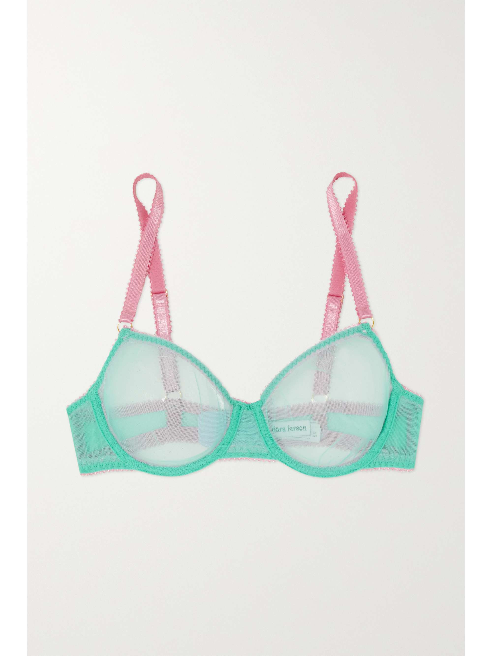 Linda stretch recycled-tulle underwired balconette bra | NET-A-PORTER (US)