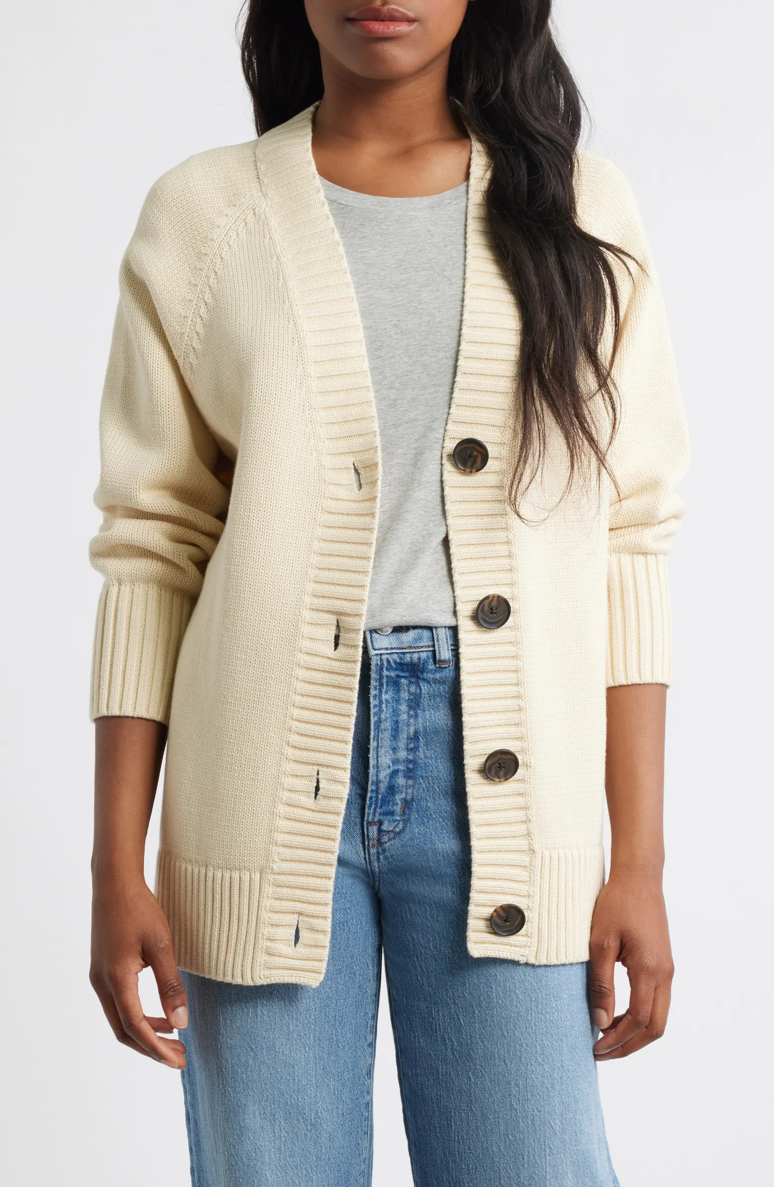 Madewell Oversized Cotton Cardigan | Nordstrom | Nordstrom