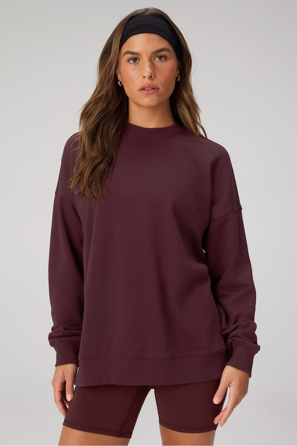 Year Round Terry Oversized Crew Neck Sweatshirt | Fabletics