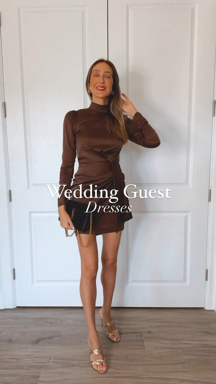 Wedding guest dresses that I love!
Satin Mini Dress
Maxi Black Dress
Flattering and so feminine 
They all run tts . I am wearing a size small 



#LTKSeasonal #LTKstyletip #LTKwedding