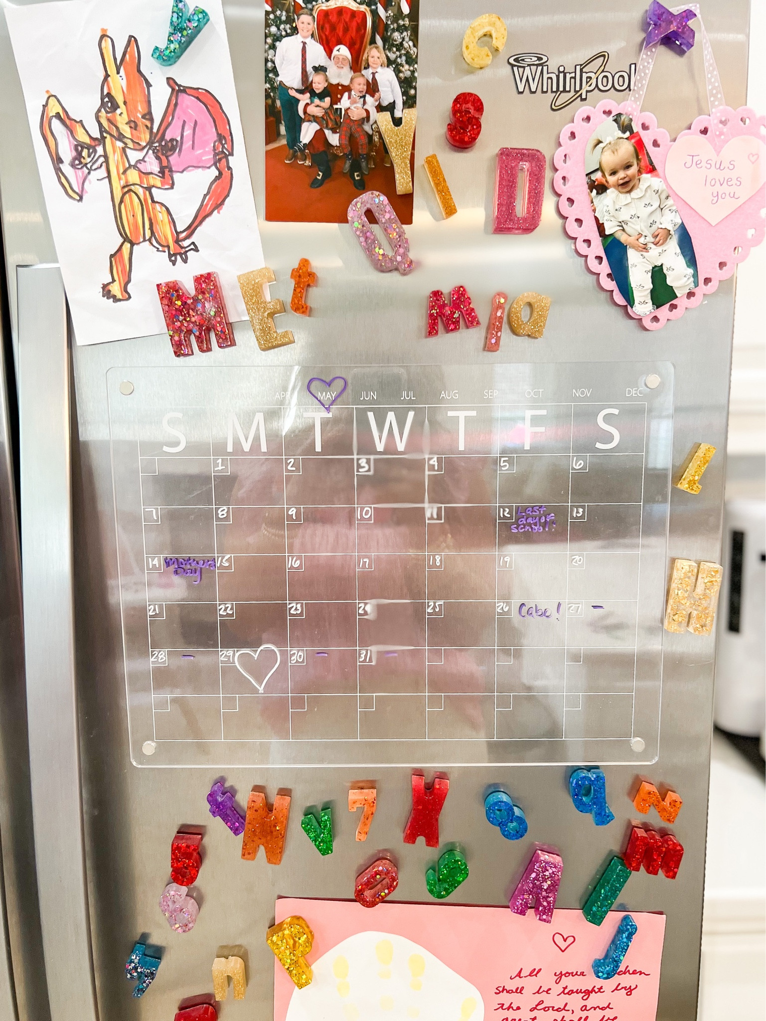 Amazon home find! 
Magnetic Acrylic Calendar 
#organization 
#acrylic 
#homedecor

#LTKFind #LTKfamily #LTKhome