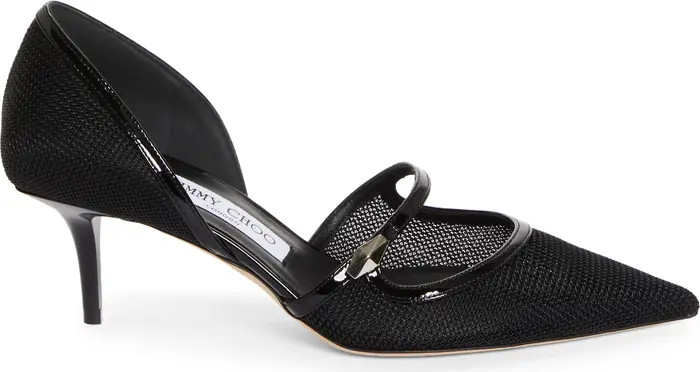 Jimmy Choo Carolyn Pointed Toe Mesh d'Orsay Pump (Women) | Nordstrom | Nordstrom