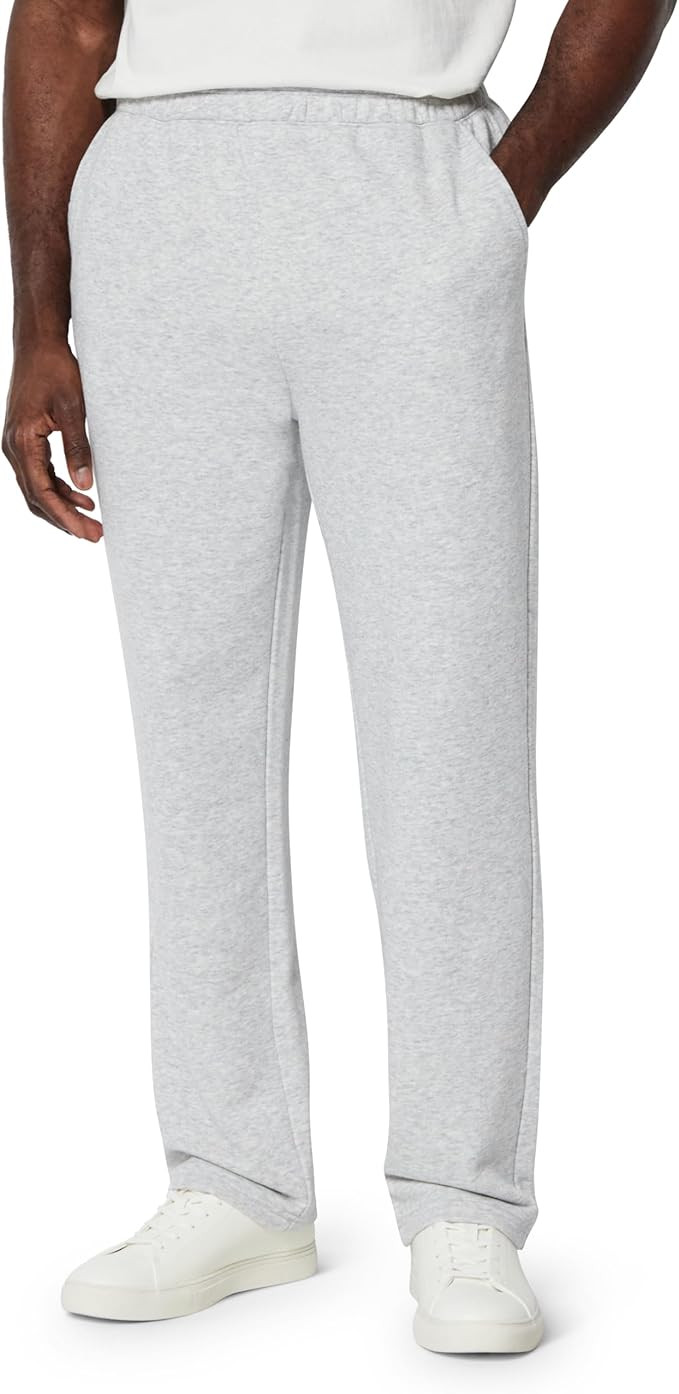Amazon Essentials Men's Regular Fit French Terry Open Bottom Sweatpant | Amazon (US)