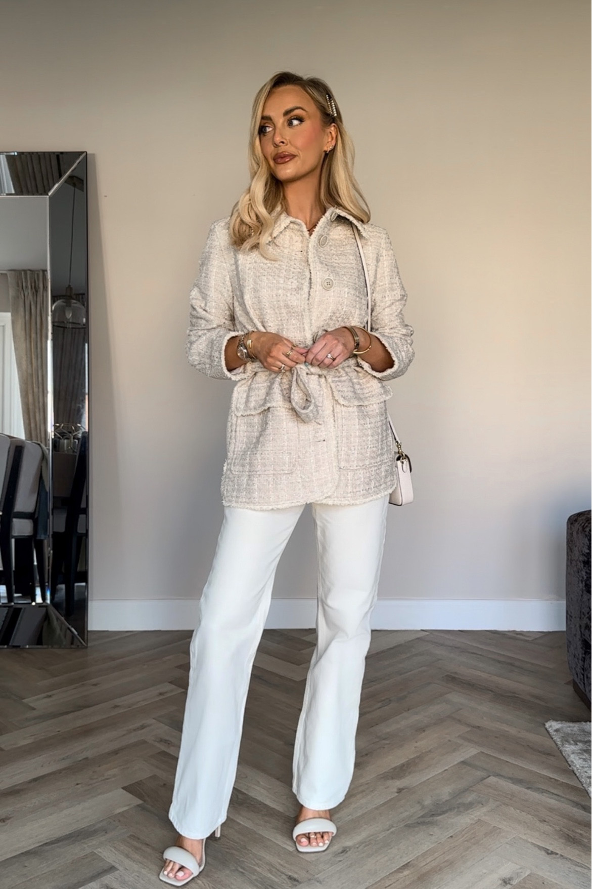 Sorry girls I can’t seem to find the shacket online I’ll try find similar to tag but tagged the jeans 🫶🏼