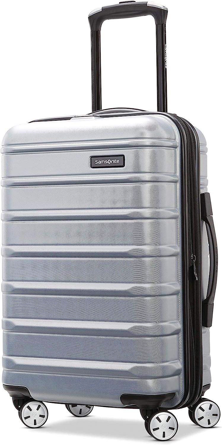 Samsonite Omni 2 Hardside Expandable Luggage with Spinner Wheels, Artic Silver, Carry-On 20-Inch | Amazon (US)