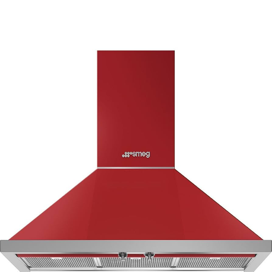 Smeg Portofino KPF36URD 36" Chimney Hood, Red | Amazon (US)