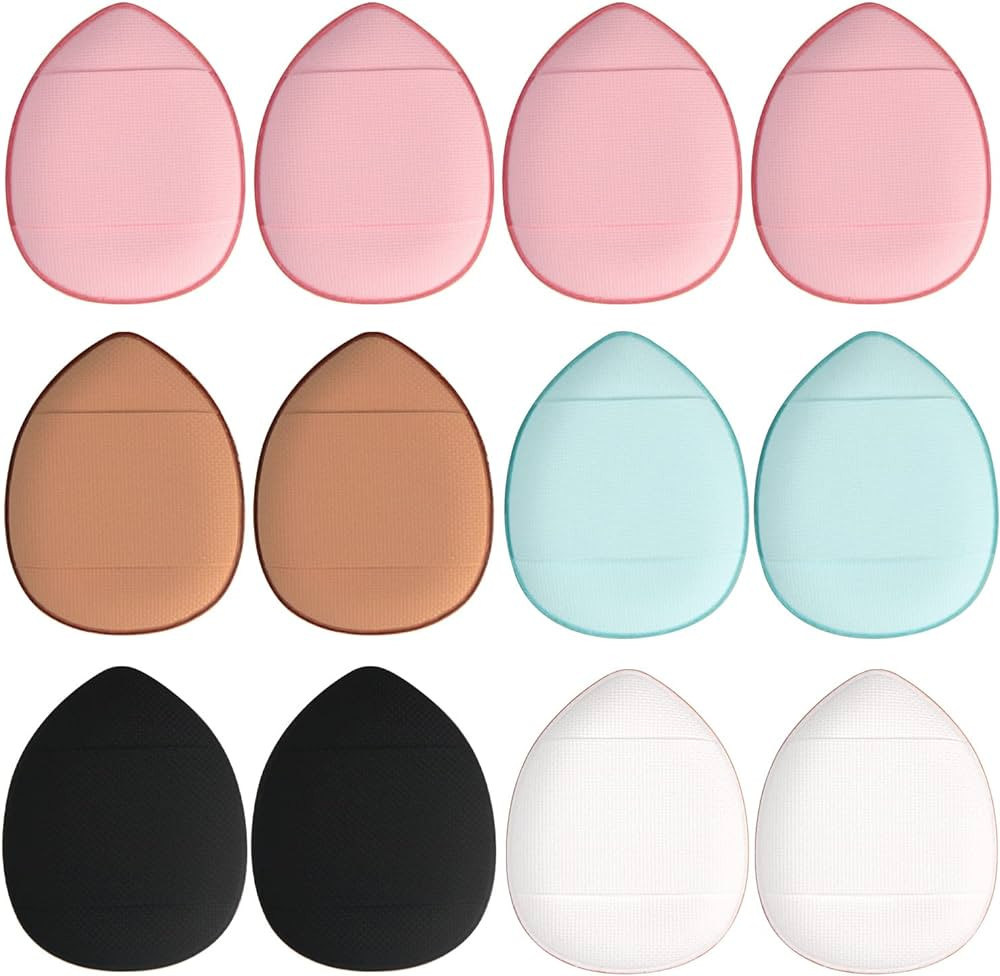 bAnpinSH Finger Puff, 12 Pcs Mini Makeup Puff,Suitable For Foundation, Concealer, Eye Shadow,Beau... | Amazon (US)