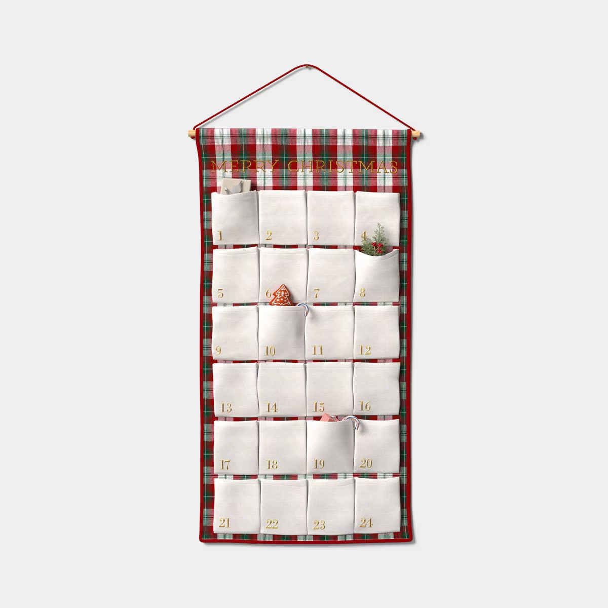 Oversized Merry Christmas Countdown Calendar Cream - Threshold™ | Target