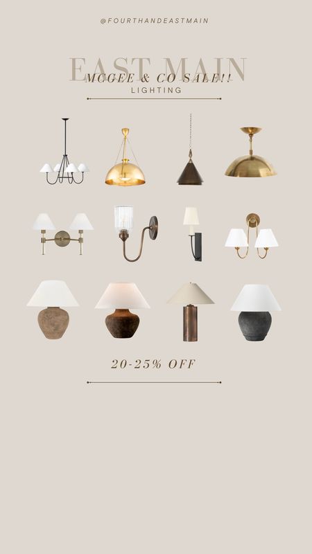 mcgee + co sale // lighting picks

lighting roundup 

#LTKhome