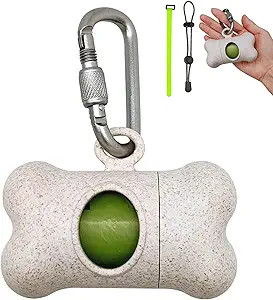 SHAOUMAN Bone Shaped Garbage Bag Dispenser Dog Poop Bags Holder Dog Waste Bags Dispenser with Lea... | Amazon (US)