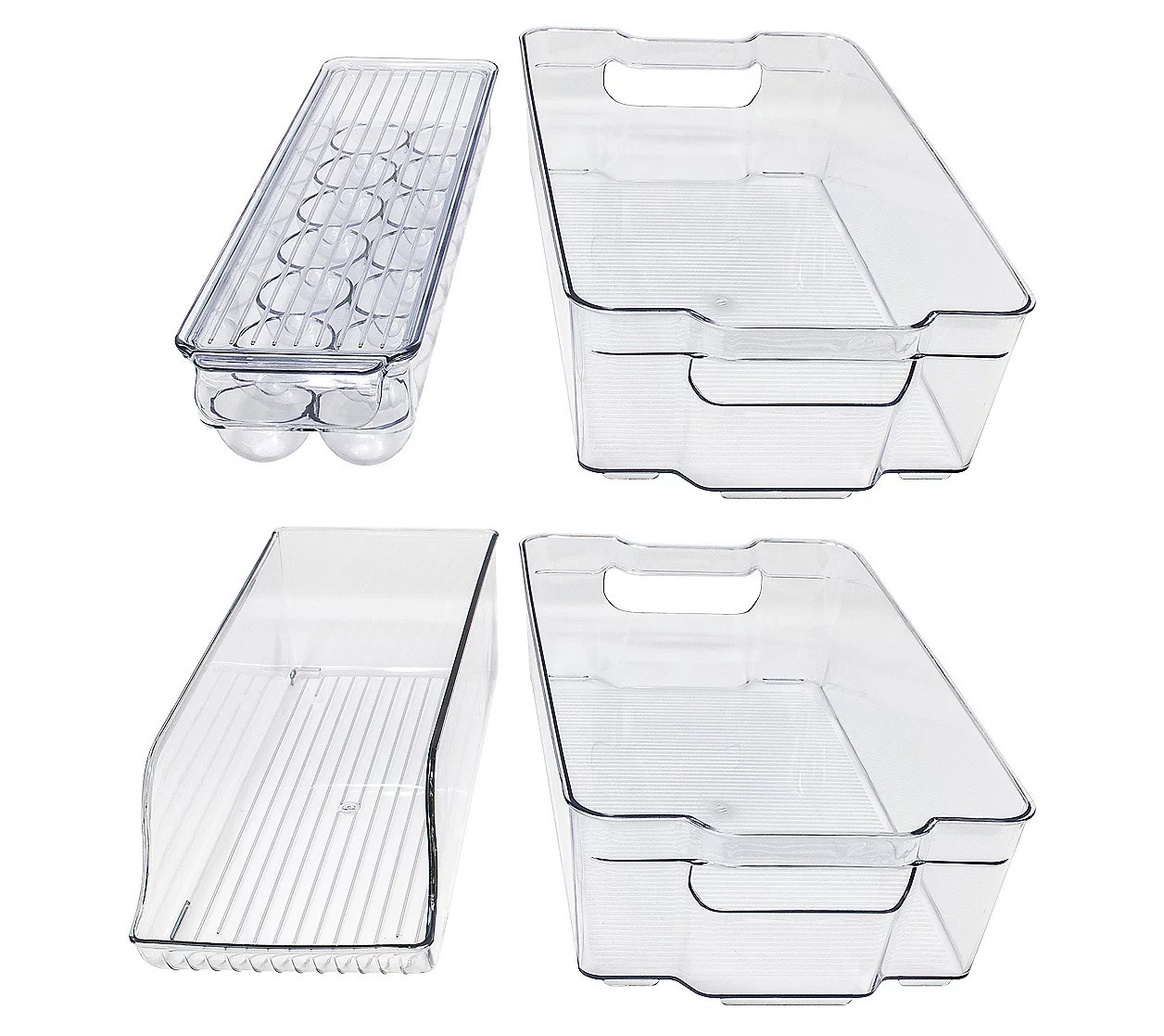 Sorbus 4 Piece Plastic Fridge Organizers | QVC