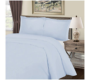 Superior Solid Cotton-Blend Duvet Cover, King/C alifornia King | QVC
