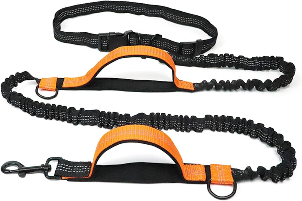 Hands Free Dog Running Leash, Pet Leash Outdoor Running Reflective with Adjustable Waist Belt, Ne... | Amazon (US)