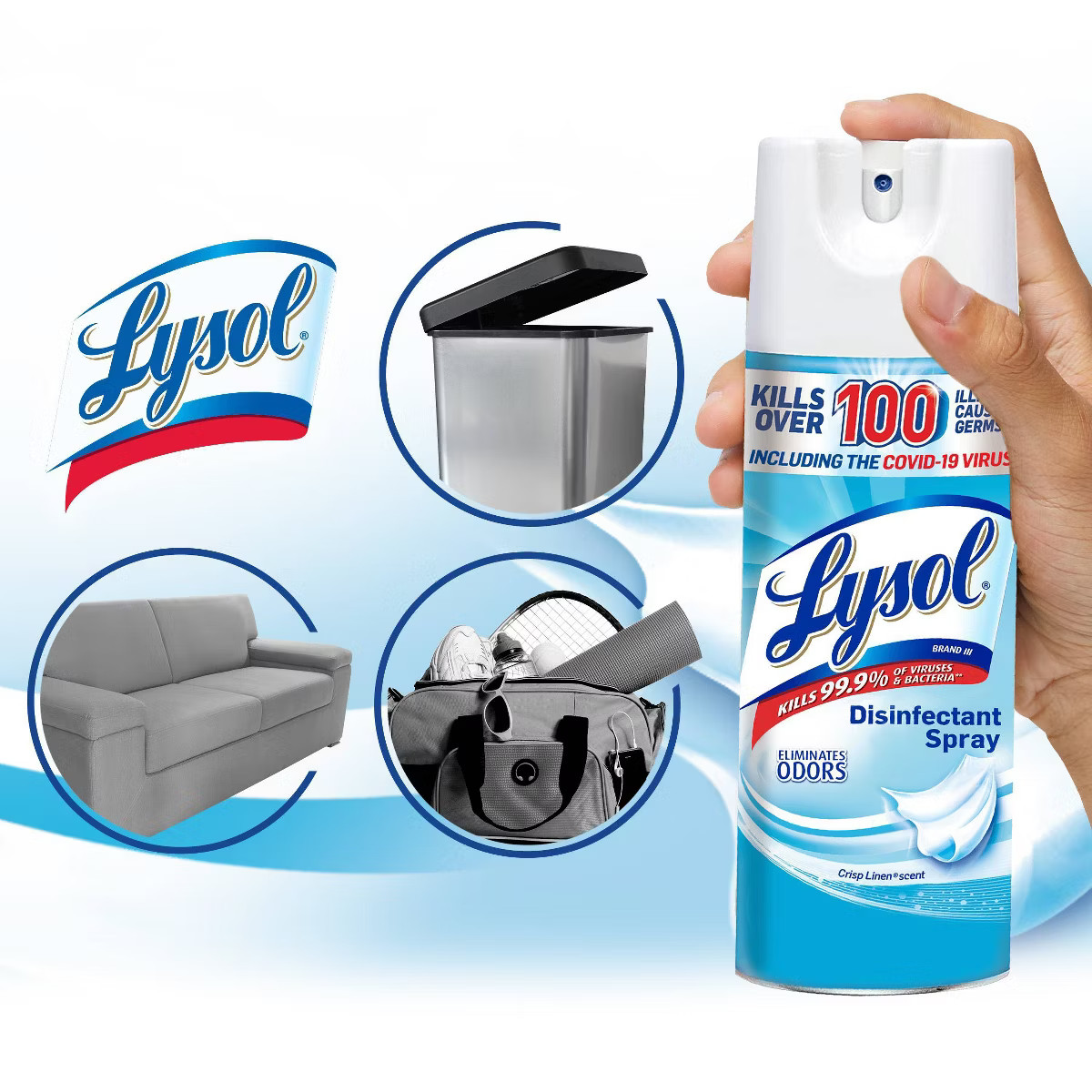 Lysol Crisp Linen Disinfectant Aerosol Spray | Target