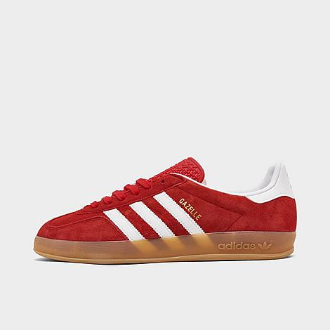 Adidas Men's Originals Gazelle Indoor Casual Shoes in Red/Better Scarlet Size 12.0 Leather/Suede | Finish Line (US)