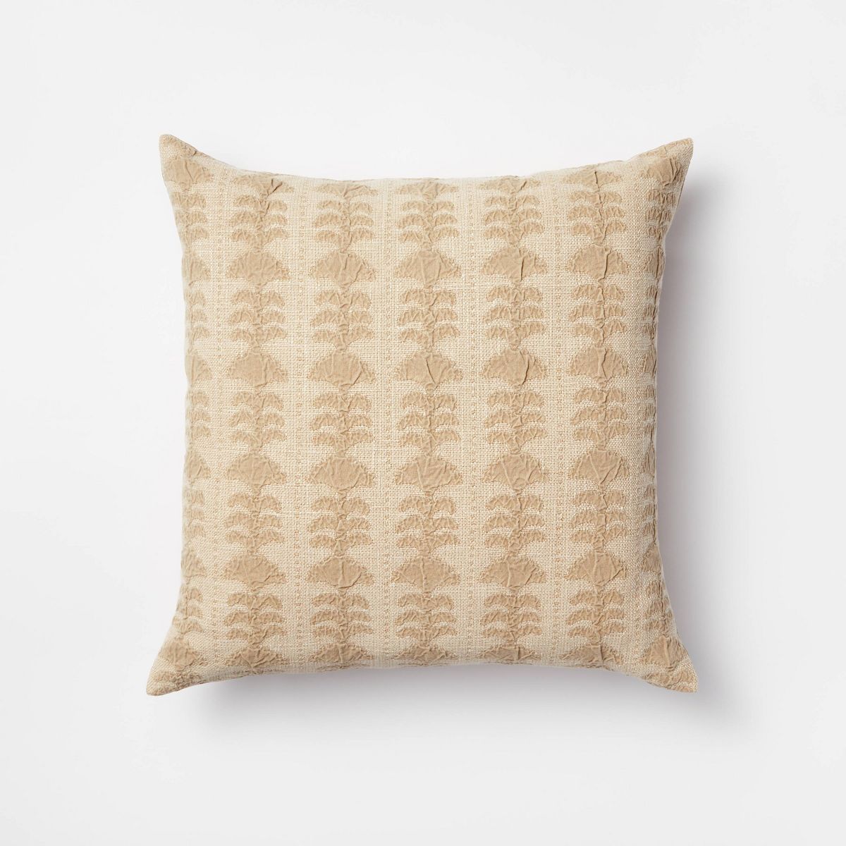 Woven Block Print Square Throw Pillow with Tassels Camel - Threshold™ designed with Studio McGe... | Target