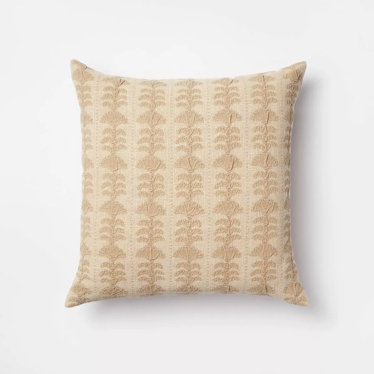 Euro Washed Waffle Weave Throw Pillow White - Threshold™