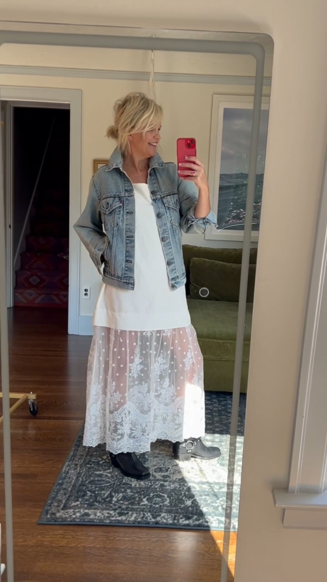 Client fitting - bohemian with an edge.  Jacket is vintage Levi’s and blazer is vintage also.  All items from SEA NY are size medium :) Sound up for more details 