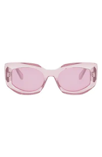 CELINE Butterfly 54mm Sunglasses in Shiny Pink /Violet at Nordstrom Rack | Nordstrom Rack