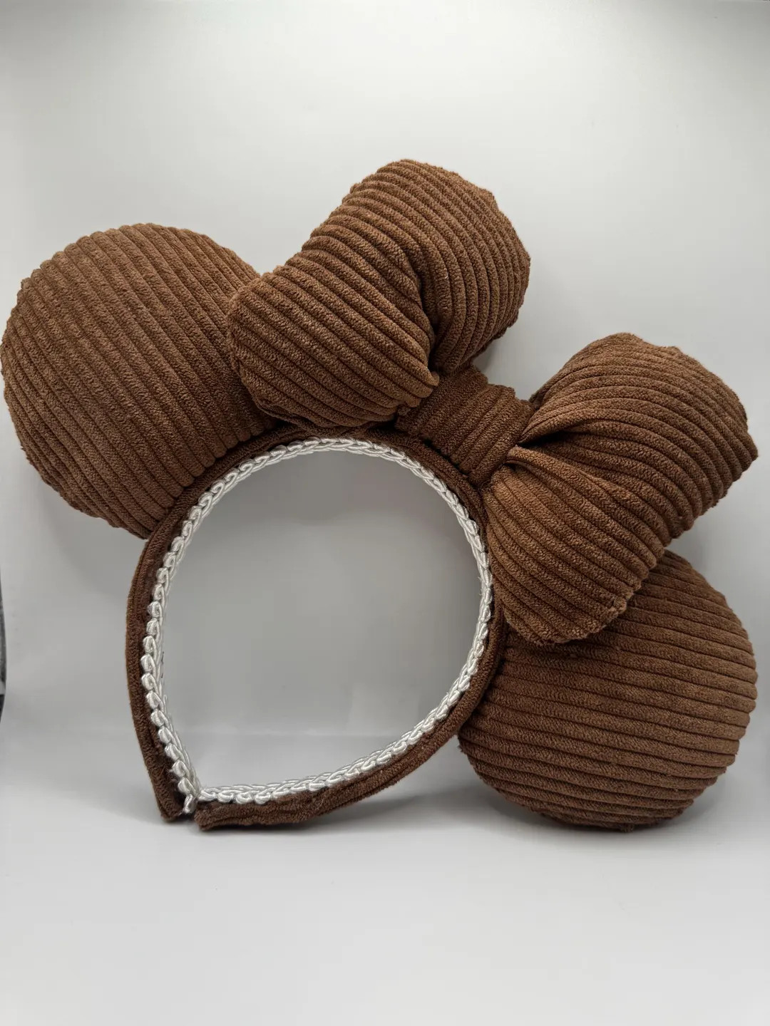 Brown Corduroy Disney Ears - Etsy | Etsy (US)