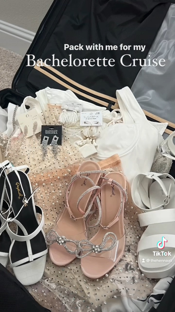 Bachelorette, bridal wear, bridal clothing ideas, bridal swimsuit, bridal jewelry, bridal accessories, beach bunny cover up, white heels, white bathing suit, bachelorette ideas, BÉIS travel

#LTKFind #LTKstyletip #LTKwedding