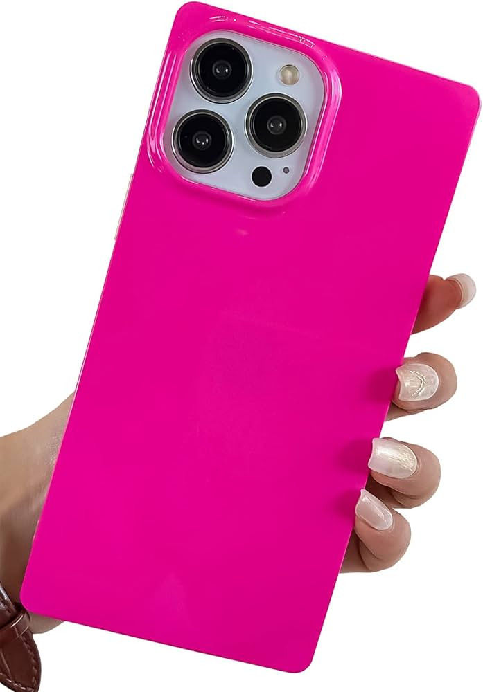 Kerzzil Cute Square Compatible with iPhone 13 Pro Max 6.7 Inch Case, Glossy Candy Color Pattern S... | Amazon (US)