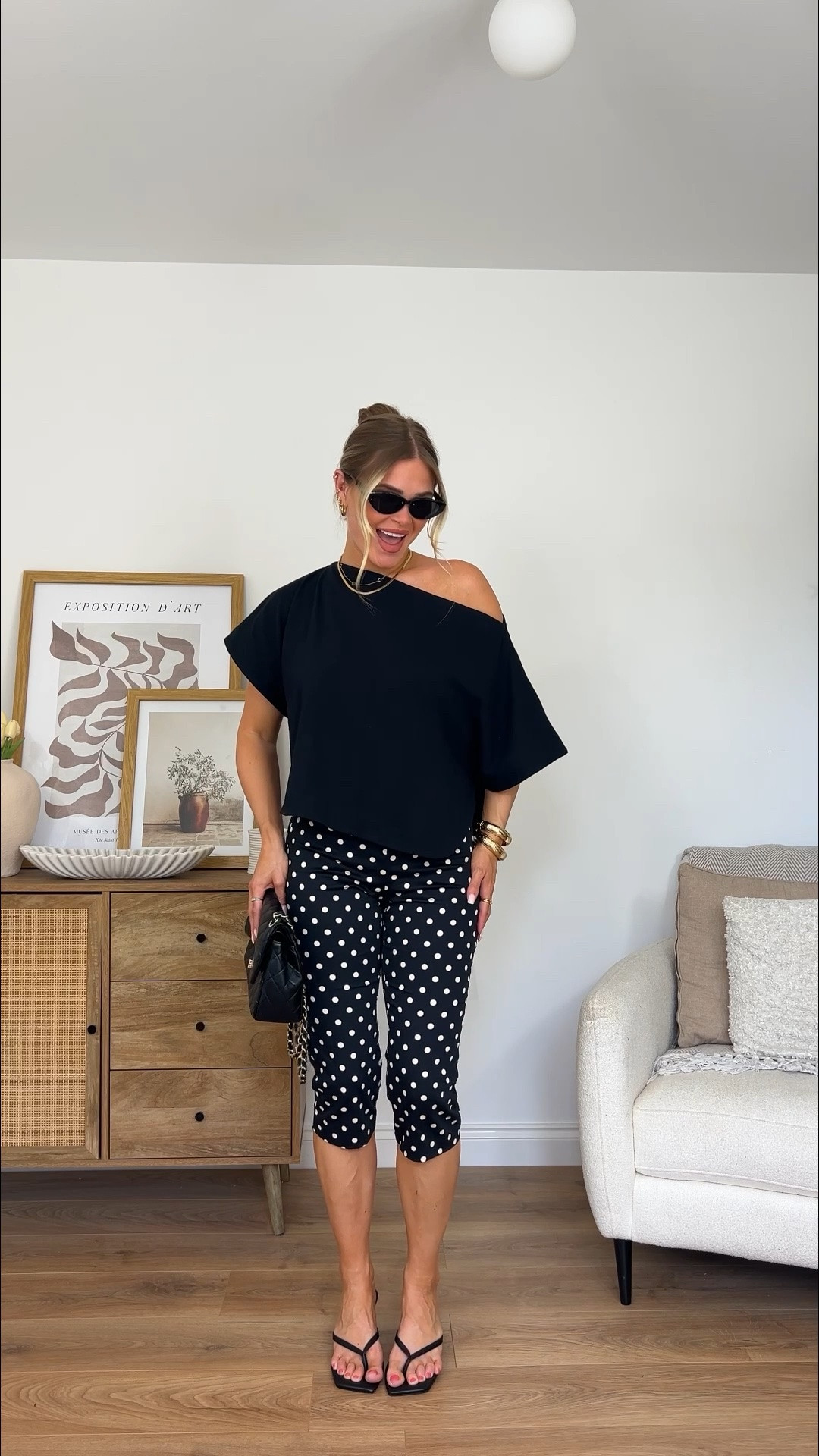 Polka dots 🤝🏻 capri pants 🖤

#LTKuk #LTKsummer #LTKeurope