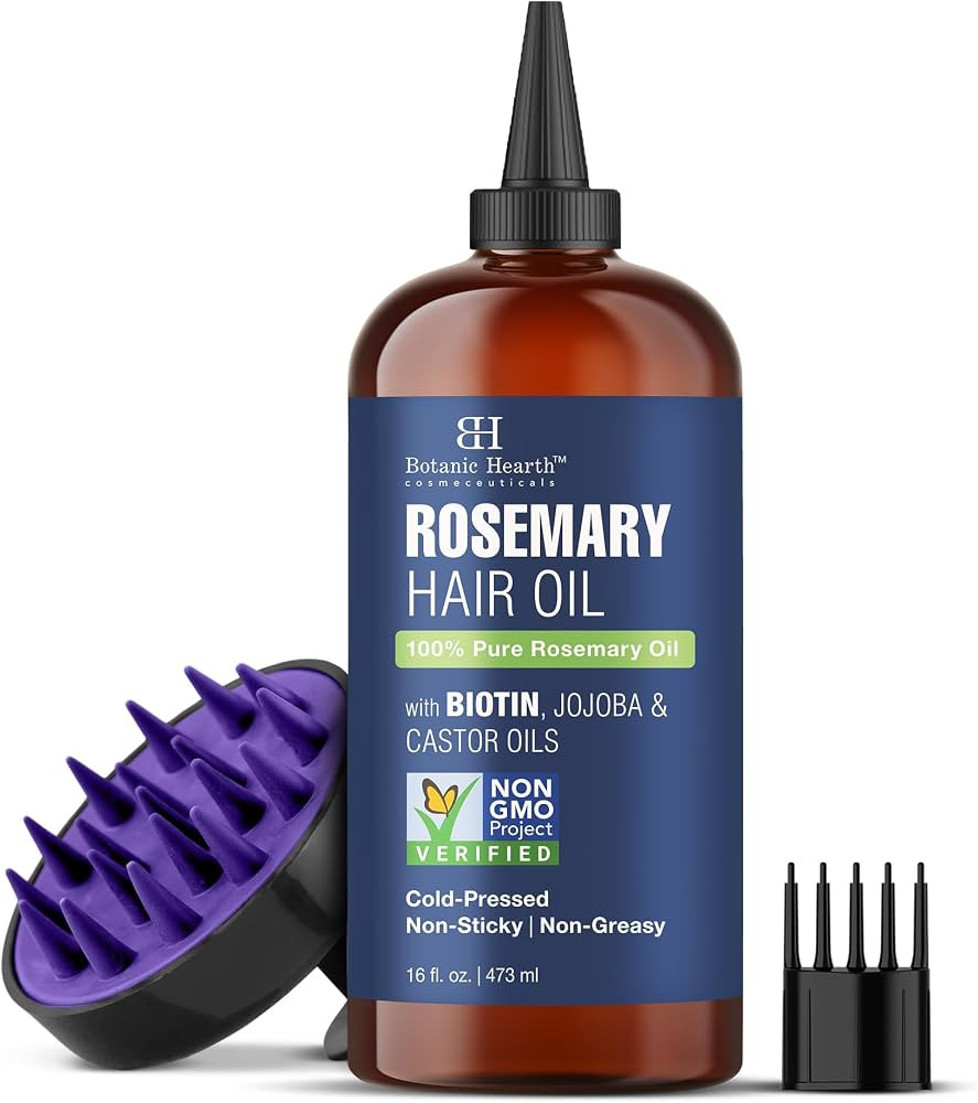 Botanic Hearth Hair Oil for Hair Growth | Rosemary Oil for Hair Growth with Biotin, Castor & Jojo... | Amazon (US)
