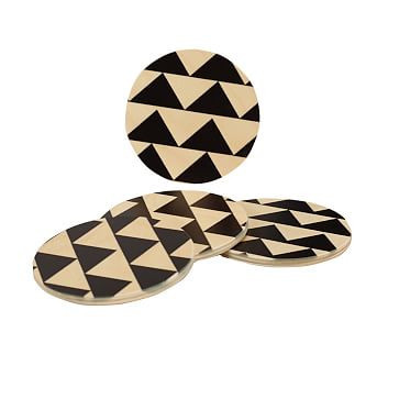 Wolfum Baltic Birch Round Coasters | West Elm (US)
