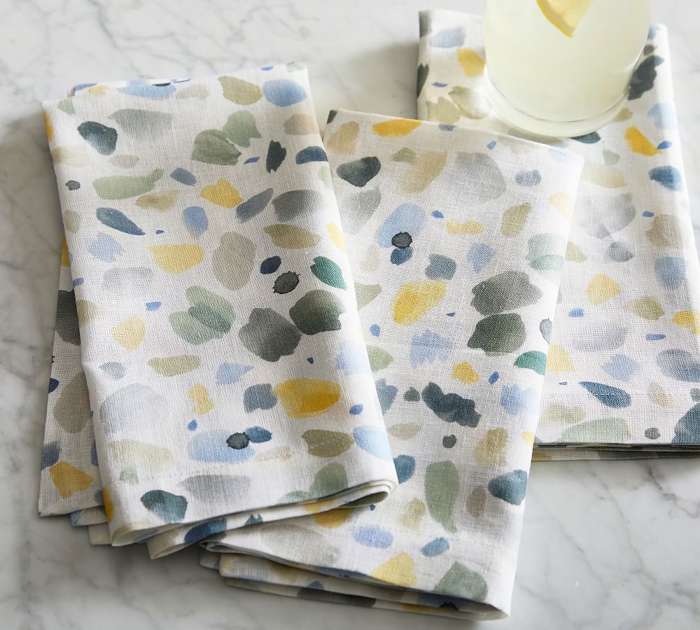 Rebecca Atwood Paint Daubs Linen/Cotton Napkins - Set of 4 | Pottery Barn (US)