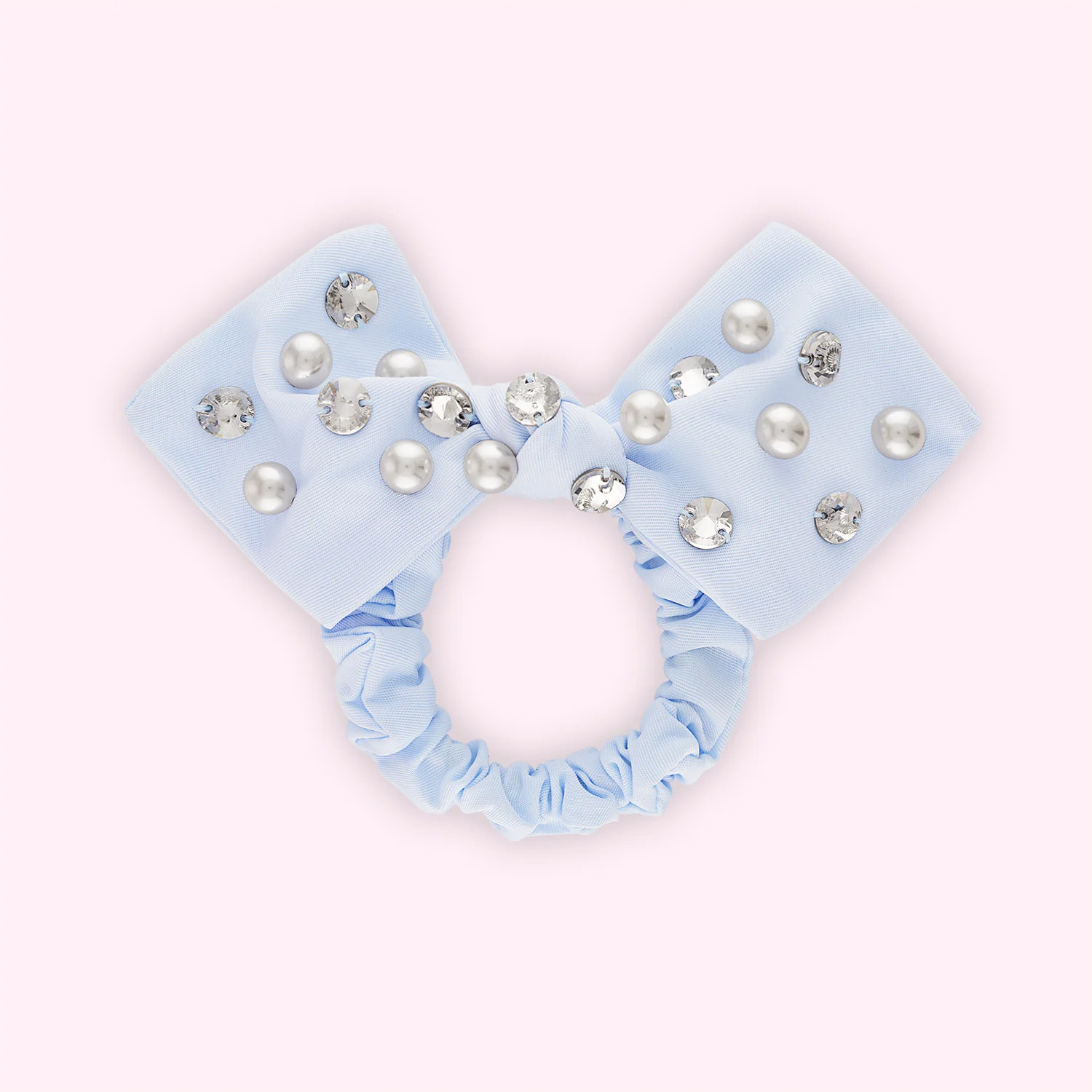 Crystal & Pearl Pastel Classic Scrunchie | Stoney Clover Lane