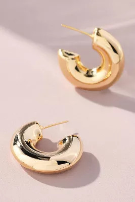 Classic Thick Small Hoop Earrings | Anthropologie (US)
