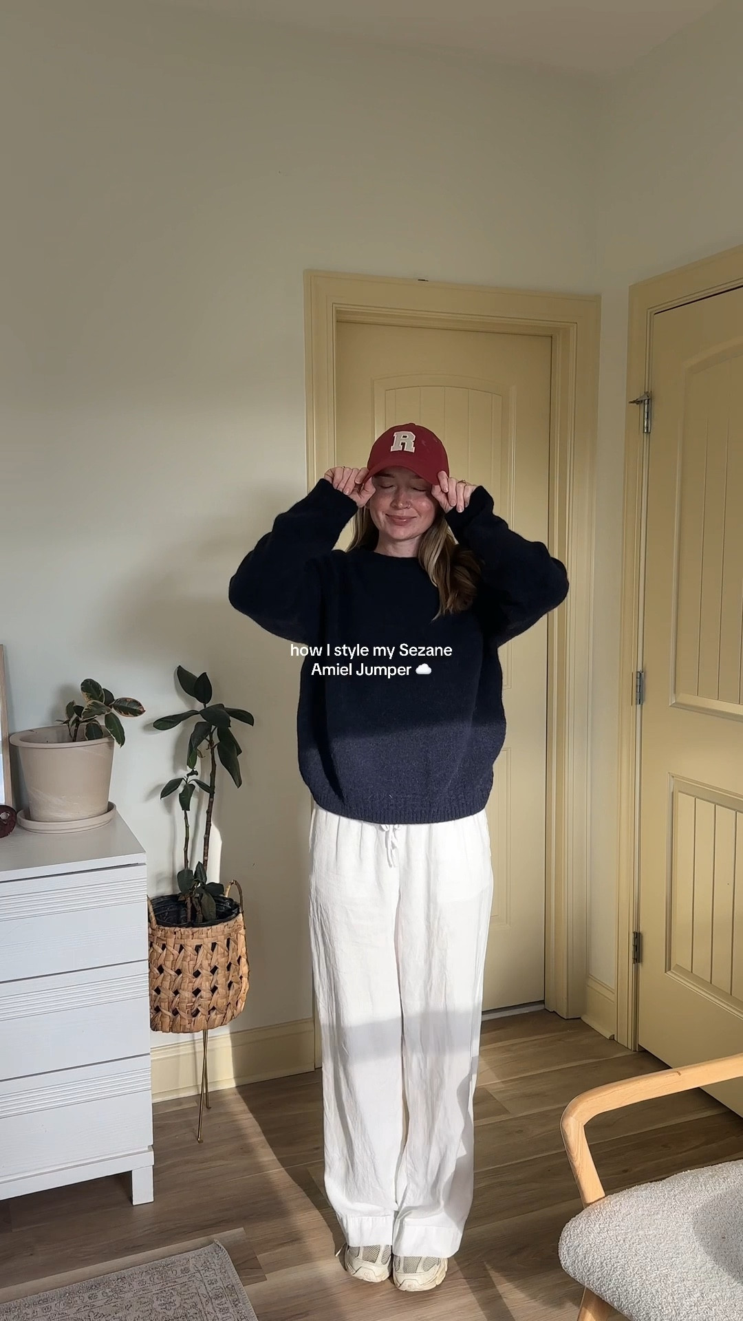 Styling my first Sezane sweater! As a mom of two who’s always on the go I have a feeling I’ll be styling this like this a lotttt! 