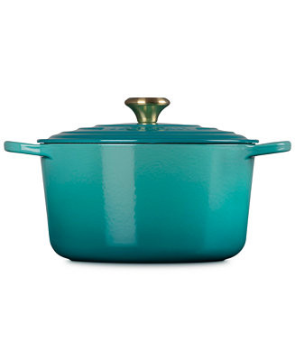 Signature Enameled Cast Iron 6.5-Quart Deep Round Dutch Oven | Macy's