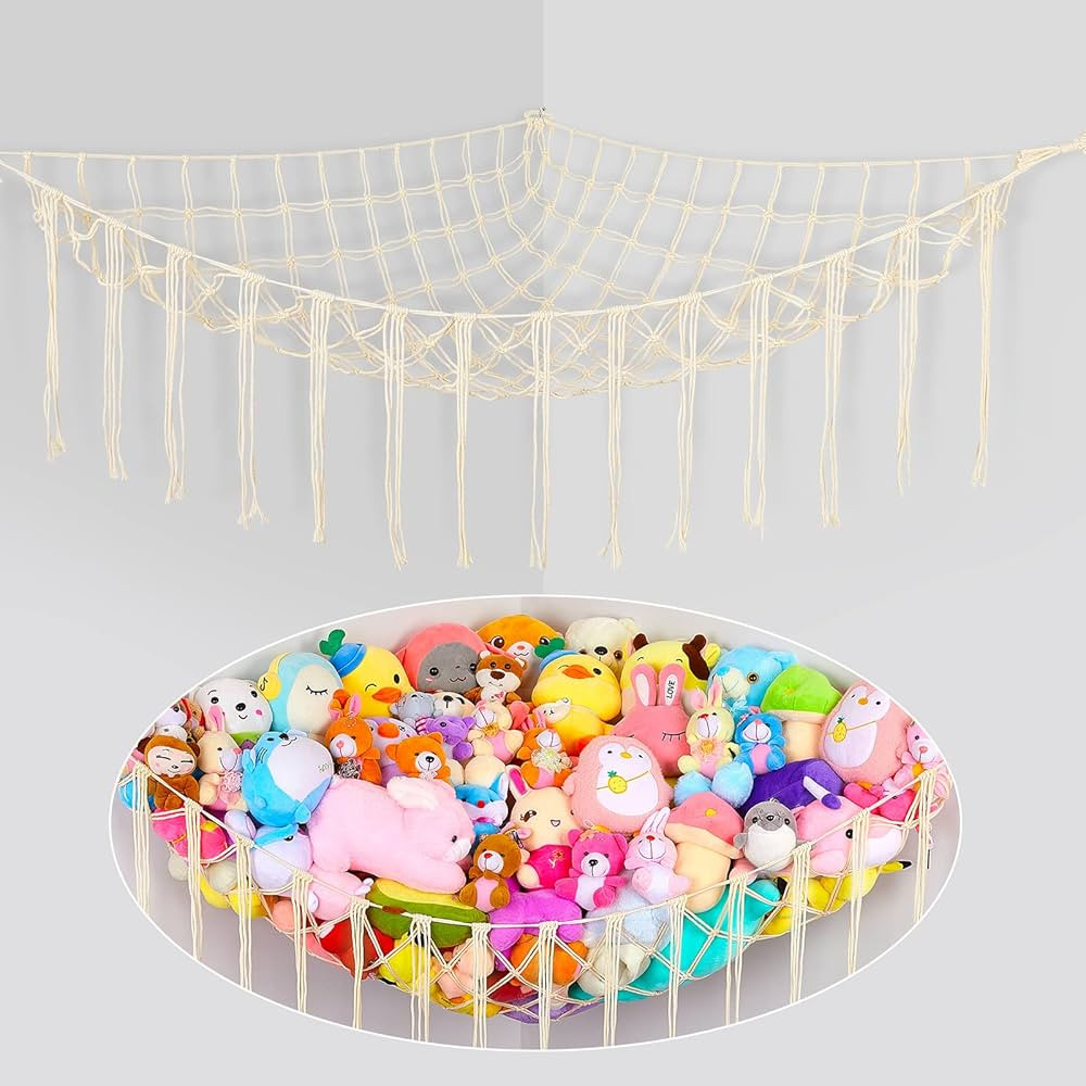 Unicorn Castle Stuffed Animals Hammock Net Toy Storage Organizer, Stuffed Animals Storage Toy Hol... | Amazon (US)