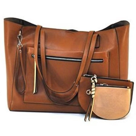 Mondani Celia Tote, Cognac/Rose Gold | Walmart (US)