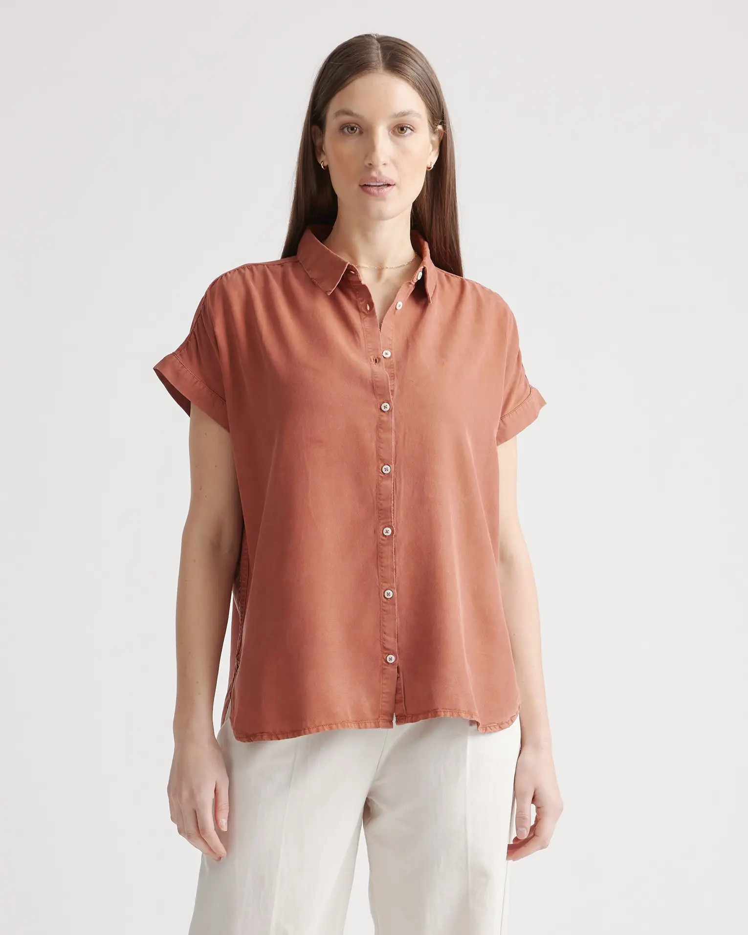 Vintage Wash Tencel Camp Shirt | Quince