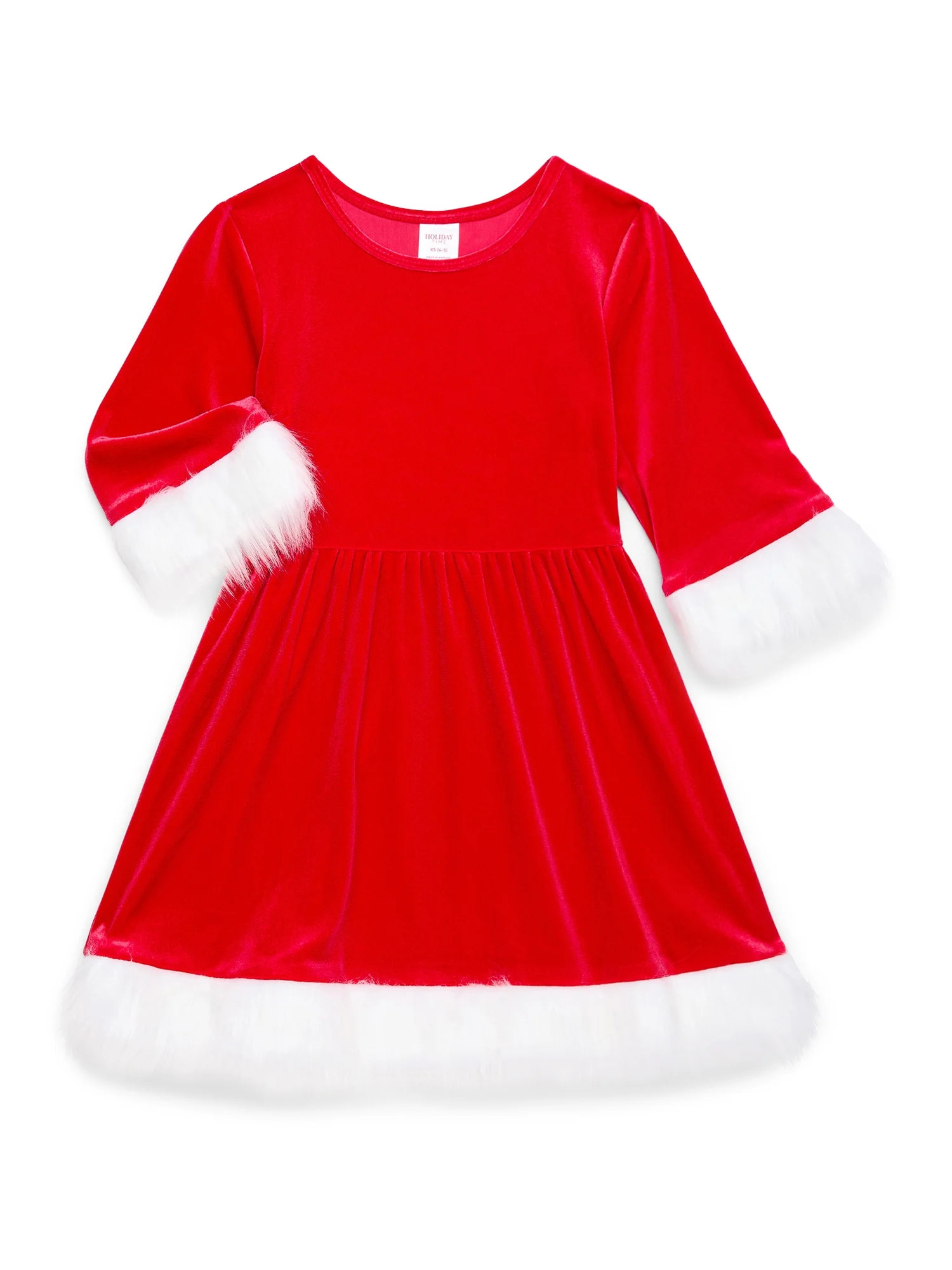 Girls Santa Cosplay Dress from Holiday Time, Sizes 4-18 | Walmart (US)