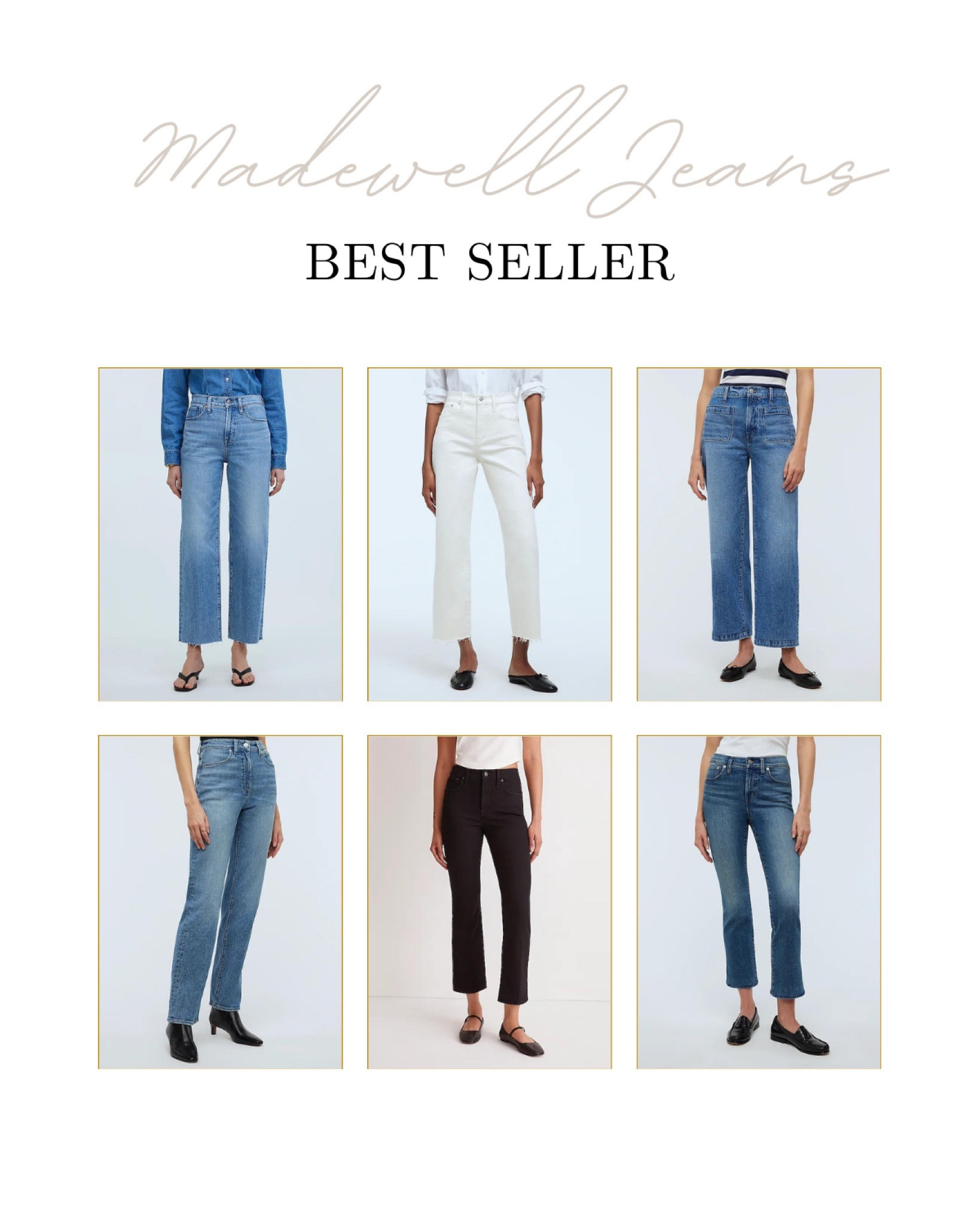 Discover the magic of Madewell's bestselling jeans, designed to fit and flatter your every move. // 

Madewell, Madewell Jeans, Trending, Best Sellers, Best Jeans, Jeans, Jeans Outfit, Jeans Women, Fashion

#LTKSeasonal #LTKstyletip #LTKfindsunder100