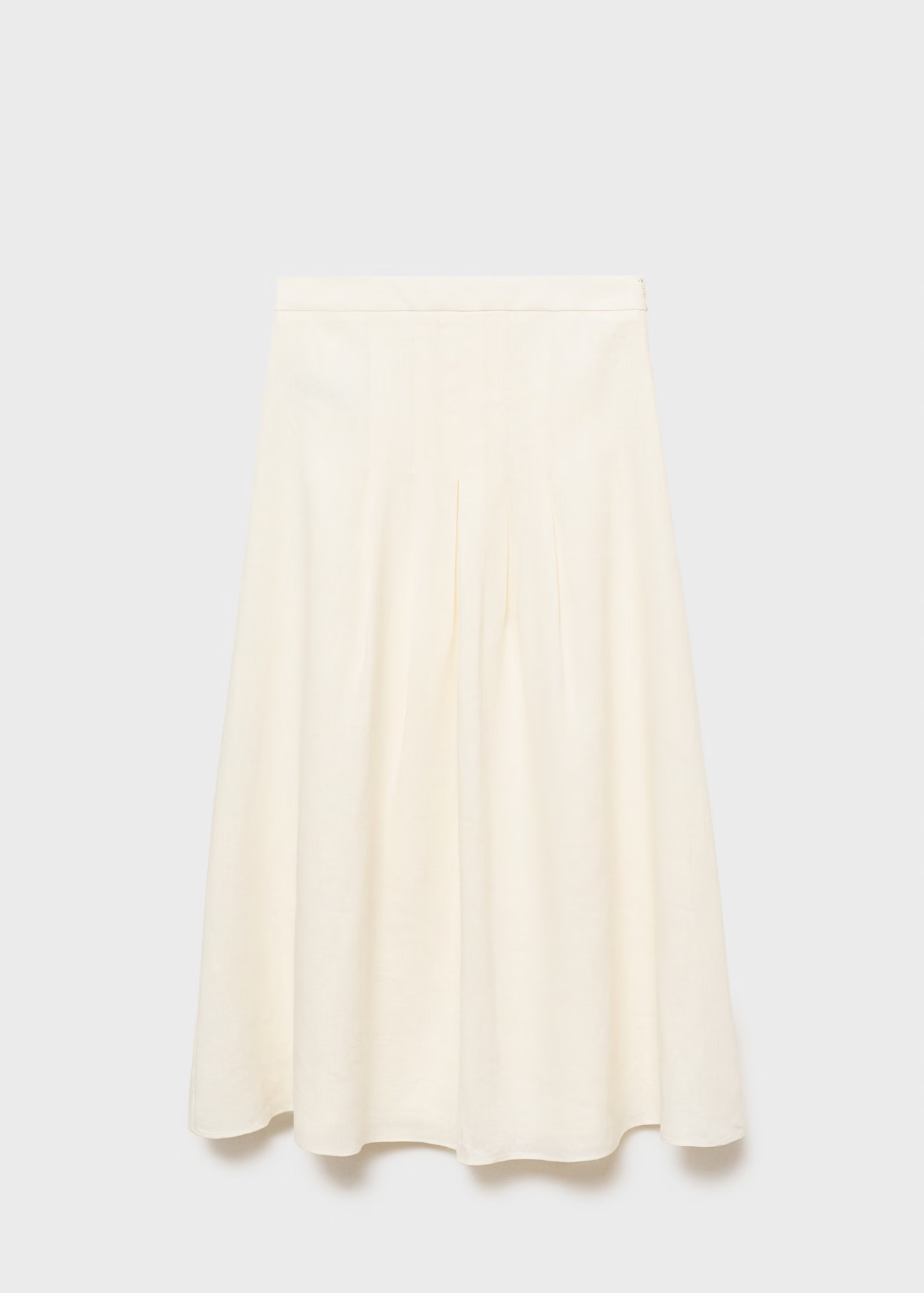 Long linen skirt with pleats - Women | MANGO USA | Mango (US/MX/AU)