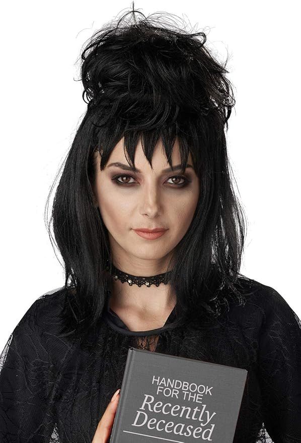 Amazon.com: California Costumes Womens Beetle Girl Adult Beetlejuice Halloween Wig Black : Everyt... | Amazon (US)